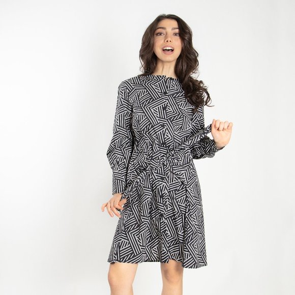 Dot & Stripe Dresses & Skirts - Waist Tie Knot Shirt Dress (Dot & Stripe)